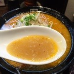 玄龍 - 味そば(醤油)のスープ