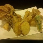 十割蕎麦みかあさ - 天ぷらアップ。