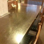 十割蕎麦みかあさ - カウンター席。