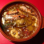 具だくさん魚介のアヒージョ