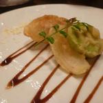 鶏料理ひとりひとり - 青ナスと玉葱の天麩羅