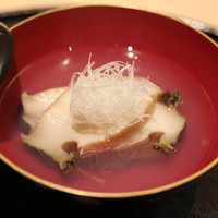 青草窠 - 椀物：冬瓜とアワビ