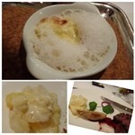 レストラン・モリエール - サイドデッシュは「ポテトグラタン」。コレも後添えです。チーズ風味とポテトがよく合います。