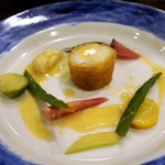 トラットリアビコローレヨコハマ - コチのポテト巻き