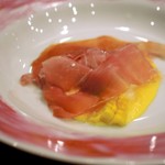 トラットリアビコローレヨコハマ - 絶品No.1★唐黍ミライ、プロシュート、白トリュフ