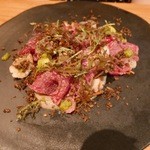 ラ・ボンヌターブル - 【黒毛和牛の炙り、柚子胡椒のアクセント】◎2015/9