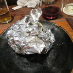 鳥茂 - 国産松茸のホイル焼き1