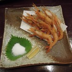 酒肴商店 アジト - 甘海老唐揚げ