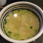 中国料理 堀内 - ご飯についてくる大根スープは絶品