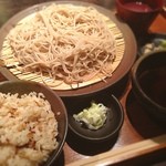 野趣家 - 信州ざるそば+季節のご飯