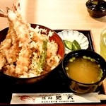 蛯天 - 大えび天丼1400円