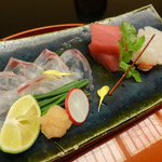 名古屋 浅田 - ９月：造り（本マグロ、伊勢海老、はた薄造り）