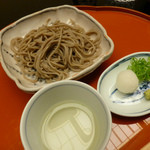 名古屋 浅田 - ９月：食事（加賀手打ち蕎麦、汐露）