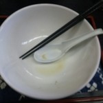 手打麺 笑くぼ - 旨かった～！完食完飲(^^)