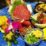 郷土盛合わせのアップ