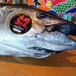 大間港特設会場 - 解体される大間マグロ