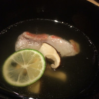 ぎんざ 一二岐 - 金目鯛と松茸のお椀