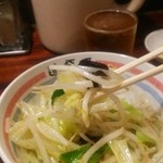中華めん処 道頓堀 - 温野菜は、私のいつものビールのアテですが、味付けバッチリ！これで１５０円！！