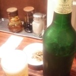 中華めん処 道頓堀 - 良く冷えたグラスとハートランドビール