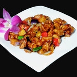 Stir-fried chicken with Chinese sweet miso
