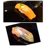 金寿司 - ◆大助・・これも上質な脂を感じますし身が柔らかく美味しいですよ。
            ◆秋刀魚・・コレも脂がのっています。