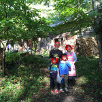 民宿　フィールドノート - フィールドノートの山おやじと奥様とチビっ子達で記念撮影！