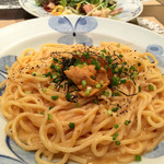鎌倉パスタ - 生ウニとイクラのクリームパスタ  1,380円