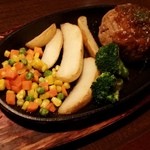 地鶏&和牛食べ放題 炭火居酒屋 BONE - ハンバーグ