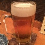 本気炭火焼鶏 豆 - ☆生ビールで乾杯です☆