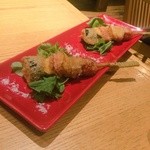 月夜の串五郎 - 5種野菜の串揚げ