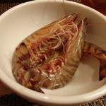 東京チャイニーズ 一凛 - 酔っぱらい海老その１４：ちーんした海老ちゃん。これから美味しくなって帰ってきます！