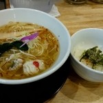 福島壱麺 - わさび飯を追加　５０円