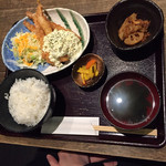 Kokochiya - 日替り定食(海老フライ、タルタルソース) 700円