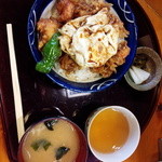 天山 - 鳥親子天丼 800円（税込み） 201509