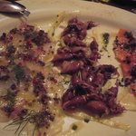 シアッカ - ５０００円飲み放題のコース料理です。前菜３種類の盛り合わせです。