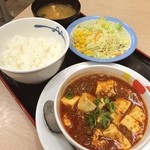 Matsuya - 麻婆豆腐定食✨
                        これからジム~(*•̀ᴗ•́*)و ̑̑