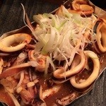 居酒屋 久保田 - イカの肝のホイル焼き
