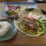 かじやー食堂 - そば定食700円