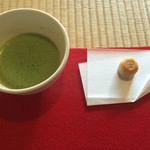名勝 仙巌園 - 抹茶とお茶菓子