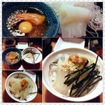 宝寿司分店 - イカ刺しを雲丹醤油でお好みミニ丼に♪