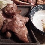 ふくの鳥 - 長州鶏の鍬焼き、柚子胡椒風味