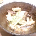 さかい - 穴子とヒラタケのガーリック焼