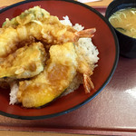 どんぶりキッチン - 天丼520円と味噌汁50円