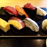 Sushisada - 因みに、バナナ半分は残しました程、鮨の味が好ろしいのとボリュームもそれなりに満足感御座います。