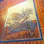 ビヤホールライオン - 壁のタイル画