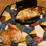 祇園 にしかわ - グジの葛の葉焼き(2015/8月撮影)