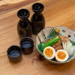 Yakiton Sankichi - 自家製豚肉の角煮(半熟玉子付)