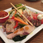 トラットリア ポルコロッソ - 前菜盛り合わせ