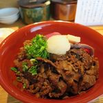 神楽坂 翔山亭 黒毛和牛贅沢重専門店 神楽坂本店 - 和牛しぐれ煮＋ローストビーフ　梅_2015/09