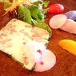 アロゼ - 【ランチ1500円コース】　前菜（キノコのテリーヌ サラダ仕立て）